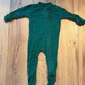 Kyte BABY Forest Green Zip Sleep & Play One-Piece